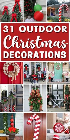 outdoor christmas decorations that are easy to make and great for decorating your front door