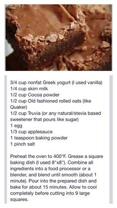 a recipe for brownies with chocolate frosting on top