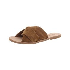 Free People brand offers bohemian luxury apparel and accessories for a free spirited fashion lifestyle. Manufacturer: Free People Style Type: Slide Sandals Collection: Free People Sleeve Length: Material: Leather/Manmade Fabric Type: Leather Specialty: Criss-Cross Front Sku: BH5968637 Size: 38 (US Women's 8) M.  Color: Brown.  Gender: female.  Age Group: adult. Office Shoes Women, Womens Slides Sandals, Wide Width Sandals, People Brand, Free People Style, Slides Women, Womens Sandals Wedges, Leather Slide Sandals, Womens Slides