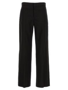 'Scarly' hemp blend pants, hook and button zip closure, pockets, straight leg with central creaseGender: WomenMaterial: 58% ACETATE 39% VISCOSE 3% ELASTANEColor: BlackMade in: PLProduct ID: 23APA0030FCA3J39I01BK*Import tax/duty will be calculated at checkout (If applicable) Isabel Marant Sneakers, Parisian Look, Straight Leg Trousers, Fashion Line, Effortless Chic, Yoga Wear, Straight Leg Pants, Isabel Marant, Bottoms Pants