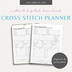 the cross stitch planner is shown with text that reads,'what digital hand - held cross stitch planner? '