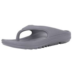 Litfun women's orthotic flip flops are made of high elastic EVA material, incredible lightweight and squishy, bring you a real cloud walking experience. Warm Tip: These flip flops are made of EVA, which may deformed if exposed to sun or high heat, please avoid exposure to the sun for a long time. 7 Colors:Black, Pink, Navy, Green,White, Khaki, Grey Size: 40.  Color: Gray.  Gender: female.  Age Group: adult. Casual Non-slip Gray Flip Flops, Casual Gray Non-slip Flip Flops, Orthopedic Flip Flops, Gray Non-slip Flip Flops For Beach, Gray Slip-on Flip Flops For The Beach, Orthotic Flip Flops, Sporty Adjustable Non-slip Flip Flops, Shoes With Arch Support, Flip Flops For Women