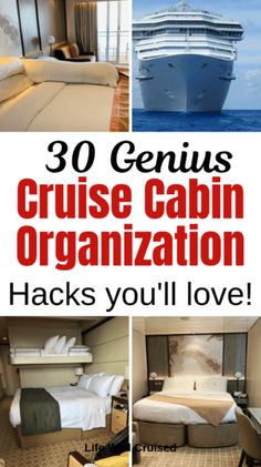 cruise cabin organization hacks you'll love