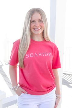 Watermelon Shortsleeve Unisex Seaside Tee Seaside Shirt, The Old Ways, Preppy Shirt, Seaside Florida, Old Ways, Seaside Style, Casual Preppy Outfits, Cute Preppy Outfits, Preppy Outfit