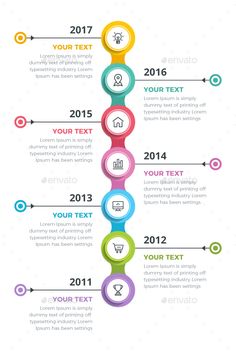 a colorful info board with arrows and numbers on it - info graphics print templates