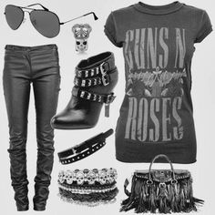 Style Rock Chic, Look Rock Chic, Stil Rock, Look Rock, Rock Outfits