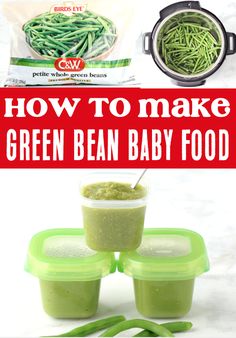 how to make green bean baby food