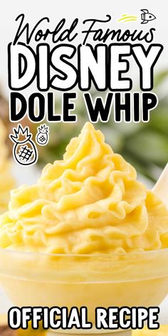 the official recipe for disney's dole whip