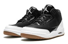 (GS) Air Jordan 3 Retro 'Black White' 441140-022 (AJ3/SNKR/High Top/Basketball) Black Fade-resistant Basketball Sneakers, Black Fade-resistant Basketball Shoes For Sports Events, Black Basketball Shoes, Jordan 10, Jordan 3 Retro, Marina Blue, Air Jordan 3 Retro, Stadium Goods, Air Jordan 3