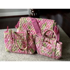 Vera Bradley Retired Pattern Petal Pink 3 Piece Set. Excellent Condition. Pre-Owned But Hardley Or Never Used. Messenger/Diaper Bag 11x16x4.5 Medium Tote 7.5x11.5x4 Small Toggle Tote 8x10 Tons Of Pockets, Super Cute And Extremely Clean! Very Small Dirty Spot On The Strap Of The Messenger Bag #Wedding #Babyshower #Baby Casual Pink Tote Diaper Bag, Pink Rectangular Diaper Bag For Daily Use, Casual Pink Diaper Bag With Adjustable Strap, Everyday Pink Diaper Bag With Removable Pouch, Rectangular Pink Diaper Bag For Travel, Pink Everyday Diaper Bag With Removable Pouch, Pink Rectangular Diaper Bag For Travel, Pink Diaper Bag With Adjustable Strap For Everyday Use, Pink Rectangular Travel Diaper Bag