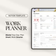 the work planner is displayed on an iphone