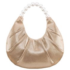 Add some style to your daily look with the M-ALAMO faux-pearl handle hobo bag from Touch of Nina. Add some style to your daily look with the M-ALAMO faux-pearl handle hobo bag from Touch of Nina. DETAILS 5.5" H x 11" W x 1.5" D Handle: 6'' drop Crossbody strap: 18" (removable) Magnetic snap closure Silver-tone hardware Interior: 1 slip pocket, large iPhone pocketCONSTRUCTION & CARE Polyester Lining: synthetic fabric Spot clean Imported Size: One Size. Color: Taupe. Gender: female. Age Group: adult. Elegant Everyday Shoulder Bag With Pearl Handle, Elegant Everyday Bags With Pearl Handle, Elegant Hobo Tote Bag, Gold Shoulder Bag With Pearl Handle For Everyday Use, Gold Shoulder Bag With Pearl Handle, Chic Pearl Evening Bag, Chic Pearl Shoulder Bag For Party, Chic Pearl Embellished Shoulder Bag, Chic Gold Shoulder Bag With Pearl Handle