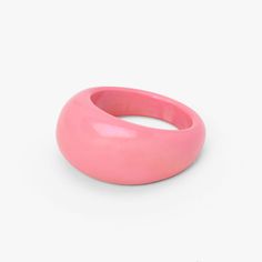 Add this ring to your jewelry collection for a stylish pop of detail! Perfect to pair with other rings and accessories, this thick ring features a dome style design with a pink finish. Size available: 7, 8 Material: Plastic - Claire's Pink Dome Ring Y2k Rings, Plastic Rings, Jewelry Photography Styling, Thick Ring, Pink Y2k, Photography Styling, Plastic Ring, Dome Ring, Fashionable Jewelry