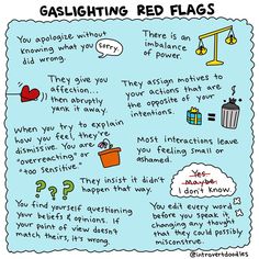 What Is Gaslighting, Gaslighting Signs, Gas Lighting, Red Flags, Psychology Facts, Red Flag, Mental And Emotional Health