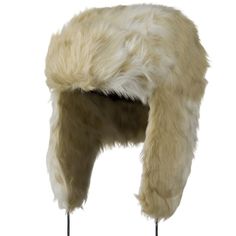 Woman's Faux Fur Trooper HatMade of 100% polyester.One size fits most, fitting up to XL.Crown measures 5 inches deep, satin lined inside.Bill measures 3 inches long, faux fur, attached on front crown.Ear flap measures 7 inches long, faux fur lined, with pom pom chin string.Soft, thick and warm material.Hand washable. Imported. Available in different styles and colors. Our Woman's Faux Fur Trooper Hat is a perfect winter outdoor hat in a snow-filled day. This Trooper hat features faux fur all aro Adjustable Faux Fur Winter Hat, Winter Faux Fur Hat With Adjustable Fit, Adjustable Hats With Faux Fur Trim For Cold Weather, Adjustable Faux Fur Trim Hats For Cold Weather, Adjustable Faux Fur Trim Cold Weather Hats, Adjustable Brimmed Faux Fur Hat, Adjustable Faux Fur Brimmed Hat, Adjustable Faux Fur Lined Hat With Ear Flaps, Adjustable Faux Fur Hats With Lining