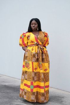 African Ankara full length Maxi Dress handmade women mix prints dress with sides pockets Made with polycotton fabricwith multi color print.Yellow with other vibrant multi color printGorgeous dress for all season and occasionsContact me for other sizes or if you want different body measurements. Return without notifications after 3 days will be subject to only exchange. The original shipping costs will be deducted from the original cost price for any item returnCheck the measurement before purcha Multicolor Printed Maxi Dress In Ankara Fabric, Multicolor Printed Ankara Maxi Dress, Printed Ankara Maxi Dress, Yellow Ankara Fabric Maxi Dress, Cotton Maxi Dress With Vibrant Print, Ankara Maxi Dress, Mixed Print Dress, African Traditional Wedding, Afrikaanse Mode