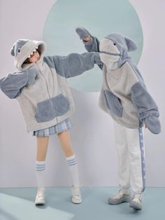 Shark Attack Fleece Hoodie & Jacket Shark Clothes, Shark Hoodie, Your Adorable, Sharks Funny, Cute Shark, Really Cute Outfits, Kawaii Clothes, Character Outfits, Dream Clothes