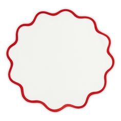 Silo Image of Matouk Scallop Edge Circle Placemat in Color Scarlet Valentines Collection, Unique Tablescape, Perfect Bedding, Table Runner And Placemats, Scallop Edge, Decorative Glass, Fine Linen, Fine Linens, Dinner Napkins