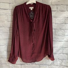 New With Tags Ava & Viv Maroon Button Front Blouse Plus Size 2x Stock# Jane Blouse Plus Size, Plus Size Blouses, Color Purple, Button Down Shirt, Womens Tops, Plus Size, Tags, Purple, Red