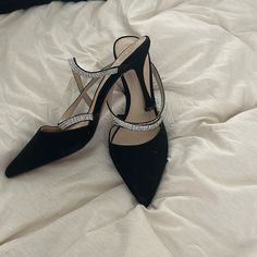 Bought From Nordy 3ish Years Ago . Never Worn Been I. My Closet Black Suede Heels, Vince Camuto Shoes, Suede Heels, My Closet, Vince Camuto, Black Suede, Shoes Women Heels, Black Silver, Shoes Heels