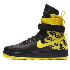 Nike SF Air Force 1 'Dynamic Yellow' AR1955-001 (AF1/SNKR/Skate/Casual/Classic/High Top) Modern Custom Yellow Sneakers For Sports, Modern Yellow Custom Sneakers For Sports, Retro Custom Sneakers For Sports, Modern Yellow High-top Custom Sneakers, Nike Sf Air Force 1, Nike Sf, Fashion Performance, Stylish Sneakers, Air Force 1