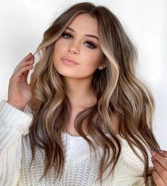 Balayage Blonde, Brown Hair Balayage, Ombré Hair, Ombre Hair Color, Brown Hair With Highlights, Wave Hair, Brown To Blonde, Hair Color Balayage