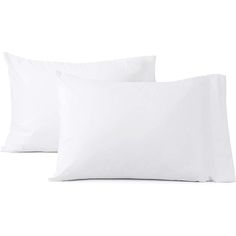 two white pillows on top of each other