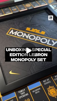 Complex Sneakers on Instagram: "LeBropoly, Bronopoly, LeNopoly, whatever you wanna call it, this special edition @kingjames Monopoly set is absolutely insane 🔥" Complex Sneakers, Wanna Call, Monopoly