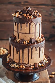 Sweet Celebration: Snickers Style Birthday Cake Thanksgiving Desserts Cake, Chocolate Valentine, Snickers Cake, Drop Cake, Snickers Chocolate, Fun Thanksgiving Desserts, Birthday Cake Decorating Ideas, Chocolate And Caramel