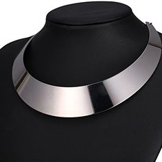 Imported Diameter: 6 Inches,Width: 1.1 Inch Metal: Stainless Steel,Nickel Free, Hypoallergenic, Anti-Rust And Comfort Fit. Net Weight: 49g/Piece Statement Choker For Women: Matching A Party Dress And Wear This Necklace Makes You Elegant And Eye-Catching. Come With U7 Design Gift Box. Item No. Jm754 Silver Necklace Thick, Red Pendant Necklace, Cat Eye Necklace, Chunky Silver Necklace, Women Choker Necklace, M Necklace, Rustic Necklace, Elephant Pendant Necklace, Metal Choker