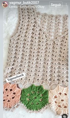 there is a crochet pattern on the page