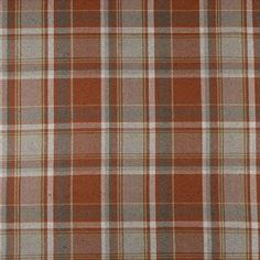 McAlister Textiles Heritage Tartan Burnt Orange + Grey Curtain Fabric Fabrics 1 Metre Tartan Curtains, Square Bed, Room Schemes, Traditional Cushions, Wool Texture, Plain Cushions, Bolster Pillows, Floor Sofa, Yellow Cushions