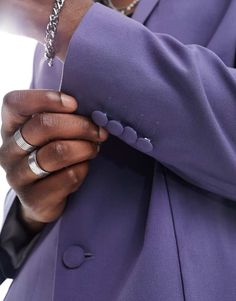 Suit jacket by ASOS DESIGN Suits you Notch lapels Two-button fastening Pocket details Oversized fit Purple Notch Lapel Blazer, Purple Single Breasted Outerwear For Business, Purple Single-breasted Outerwear For Business, Purple Formal Blazer With Button Closure, Formal Purple Blazer With Pockets, Tailored Purple Blazer For Business, Tailored Single-breasted Purple Suits, Purple Single Breasted Blazer With Notch Lapel, Purple Lapel Collar Outerwear For Business