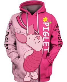 Hoodie Cartoon, Hoodie Outfit, Loose Outfit, Women Trends, Zipper Hoodie, Hoodie Print, Winnie The Pooh, Wrinkles, Pullover Hoodie