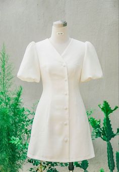 Simple Korean Dress Design, Elegant Dresses Classy, Trendy Dress Outfits, Trendy Fashion Tops, Korean Fashion Dress, Classy Dress Outfits, Classy Work Outfits, Fashionista Clothes, Aline Dress