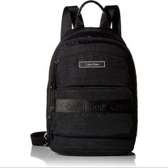 Nwot Black Calvin Klein Backpack. Never Been Used And In Pristine Condition. Features Many Pockets, Laptop/Tablet Compartment, And Adjustable Straps Calvin Klein Backpack, Jansport Superbreak Backpack, Backpacks Black, Black Rucksack, Knapsack Bag, Black Calvin Klein, Calvin Klein Bags, Pack Backpack, Rucksack Bag