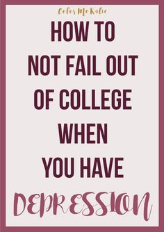 Are you in college? Have you been feeling depressed? Click through to read 7… College Success, College Essentials, Online Degree, Online University, Online College