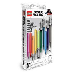 the lego star wars set includes six different colored pens