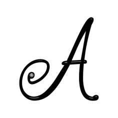 the letter a is made up of black ink and has a diamond in it's center