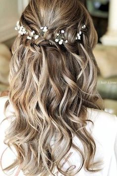 Wedding Hairstyles For Guests, Wedding Hairstyles Bridesmaid, Braided Half Up, Hair Jewels, Wedding Guest Hairstyles, Wedding Hair Inspiration, Wedding Hairstyle, Wedding Hairstyles For Long Hair