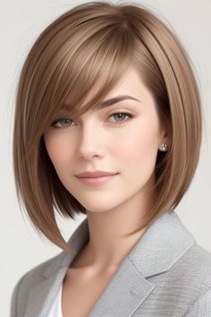 Get inspired with haircuts for women that combine fashion and function. From sophisticated short cuts to flowing layers, these hairstyles offer options that are perfect for any occasion and easy to maintain every day. Short Blonde Hair Bobs, Hair Bobs, Layered Thick Hair, The Perfect Haircut, Hair Contouring, Pixie Cut With Undercut, Shaggy Haircuts, Oval Face Shapes, Short Pixie Cut