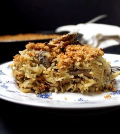 a close up of a plate of food on a table