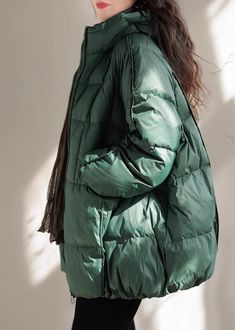 French Green Oversized Pockets Fine Cotton Filled Parka Jacket WinterFabric: Cotton FilledSize & Fit: Fit: This garment fits true to size.Length: Size 5XL measures 31.2"from shoulder to hemBust: Great for any cup size. Waist: Loose Fit. Comfortable room throughout midsection.Hip: Loose Fit - room for hips. Hand Wash Cold. Oversized Green Puffer Jacket With Long Sleeves, Oversized Green Puffer Jacket, Oversized Green Outerwear For Outdoor, Green Fall Puffer Jacket With Pockets, Oversized Green Puffer Jacket For Winter, Casual Oversized Thick Outerwear, Green Puffer Jacket With Pockets For Fall, Green Oversized Puffer Jacket, Oversized Green Puffer Jacket With Pockets