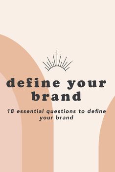 Follow this 18 step guide and answer these thought-proviking questions to define your brand! Coffee Together, Laugh Together, Branding Social Media, Small Business Plan, Work Remotely, Small Business Inspiration, Best Small Business Ideas, Brand Guide, Branding Your Business