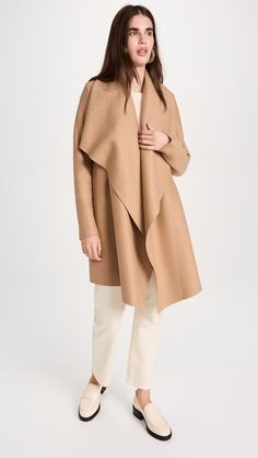 Harris Wharf London Women Blanket Coat | Shopbop Wool Blanket Coat, London Women, Cream Coat, Harris Wharf London, Blanket Coat, Tan Woman, Shop For Women, Trendy Fall Outfits, Ladies Of London