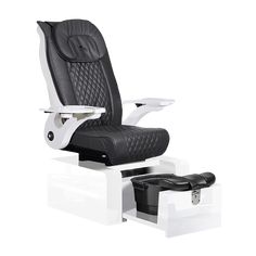 Whale Spa Black Pure II Pedicure Chair Full Massage Gloss White Base Pedicure Tub, Nail Salon Furniture, Spa Pedicure Chairs, Spa Chair, Pedicure Chair, Salon Equipment, Salon Chairs, Salon Furniture, Pedicures