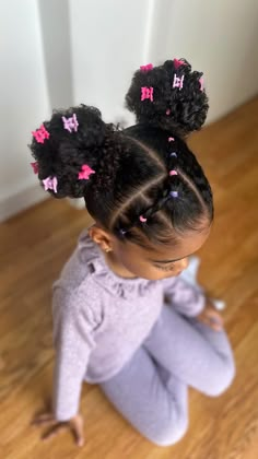 - Check more at https://howcandothis.com/hairstyleideas/73581/ Curly Hairstyles Kids Daughters, Cute Hairstyles For Little Kids, Kids Hairstyles Natural Hair, Natural Hair Styles Kids, Short Curly Natural Hairstyles, Mixed Toddler Hairstyles, Hairstyles For Curly Hair Kids, Quick Toddler Hairstyles Black, Cute Hairstyles For Black Kids