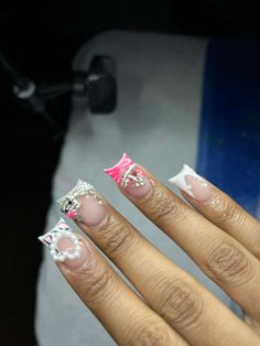 French White Tip, Girls Nail Designs, Simple Gel Nails