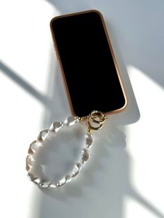 Pearl Phone Strap,pearl Beaded Phone Chain, Phone Wrist Holder, Zosia Jewelry, Zosia, White Beaded Phone Strap - Etsy Gold Beaded Chain Pearl Bracelet As Gift, Gold Pearl Bracelet With Beaded Chain As Gift, Gold Pearl Bracelet With Beaded Chain For Gift, White Metal Beaded Bracelets With Pearl, Gold Pearl Bracelets With Beaded Chain, Iphone Bracelet Strap, White Metal Pearl Bracelet With Round Beads, Phone Charm With Pearls, Iphone Wrist Strap Beaded