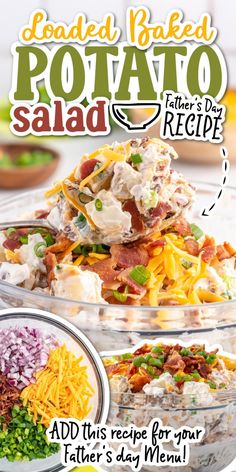 This loaded baked potato salad is everything you want in a summer side dish and more. With soft, buttery potatoes, creamy dressing, delicious bacon, grated cheese, and crisp onions, this perfect potato salad will not last long, so make sure you grab a bowl before it’s gone! #LoadedPotatoPerfection #PotatoSaladParty #LoadedBakedGoodness #CreamySpuds #PicnicPotatoes Baked Potato Salad Recipe, Cheap Bbq, Loaded Potato Salad, Buttery Potatoes, Loaded Baked Potato Salad, Potatoe Salad, Frozen Hashbrowns, Baked Potato Salad, Bacon Potato Salad